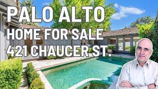 421 Chaucer St , Palo Alto Walk Through: Open House Preview