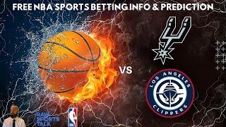 San Antonio Spurs VS LA Clippers :Free NBA Betting Info For 12/31/24