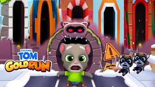 Talking Tom Gold Run - Silly Tom vs All Worlds vs Santa Raccoon - Top Android Game