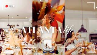 ATLANTA TRAVEL VLOG: FLIGHT DELAY, LENOX MALL, ROSE BAR LOUNGE & MEET THE BROWNS BRIDAL PARTY!!