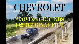 This 1929 Original Film Shows The Chevrolet GM Milford Proving Ground and Cars Being Tested