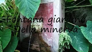 How to pronounce Fontana giardino Della minerva in Italian?