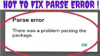 How To Fix There Was a Problem Parsing The Package | Parse Error Fix Android With apk editor 100%Sol