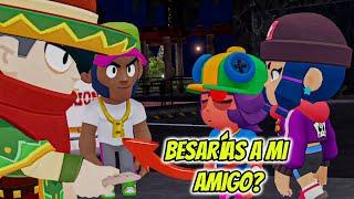 ¡BESARÍAS a mi AMIGO por 30 GEMAS?!  Parodia de retos en la calle* | Vr Brawl Stars