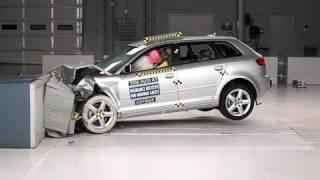 2006 Audi A3 moderate overlap IIHS crash test