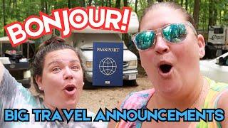 BIG TRAVEL ANNOUNCEMENTS | TWO BIG TRIPS | KIM'S B-DAY & OUR BIG END OF SEASON BFF TRIP