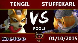 B.E.A.S.T 5 - Tengil (Fox) Vs. Stuffekarl (Sheik) - Melee Pools