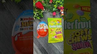 Center Fruit Soft Chews & Kinder Joy Box Popsicle #shorts#viralvideo