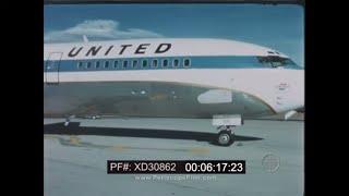 1967 “DISCOVERY ’67"  BOEING 727 JETLINER  UNITED AIRLINES  EDUCATIONAL FILM XD30862