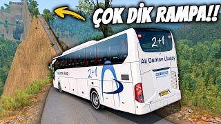 YOLCULAR PERİŞAN OLDU !!! - MERCEDES TOURISMO İLE DÜNYANIN EN DİK RAMPASINA TIRMANIYORUZ ! - ETS 2