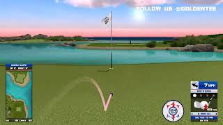 Golden Tee Great Shot on Bahama Isles!