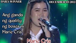 DECEMBER 03 2024 | MARIE CRIS | TAWAG NG TANGHALAN | SHOWTIME