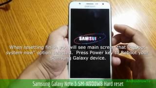 Samsung Galaxy Note 3 SM-N900W8 Hard reset