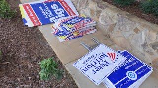 Operation Green Team is recycling leftover campaign signs.