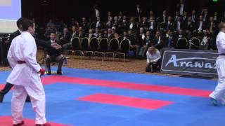 2014 USANKF Nationals Male Elite Kumite  75 Kg Tom Scott vs Noah Frisvold