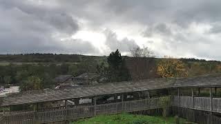 penguin enclosure at peak wildlife park in the staffordshire moorlands