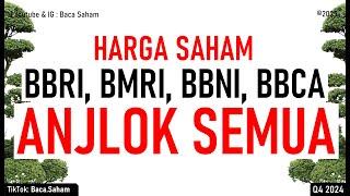 Harga Saham BBRI, BMRI, BBNI dan BBCA Anjlok Semua !!!