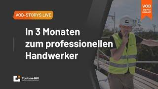 VOB Story Live: In 3 Monaten vom Leser zum professionellen Handwerker!