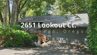 Midcentury Modern Home in Lake Oswego ~ Video of 2651 Lookout Ct.