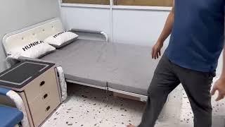 Ghế Sofa Giường TPHCM - 1m28 Màu Xám Hunika