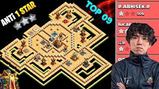 ANTI 2 STAR TOP 09 TH16 BASE | ANTI ROOT RIDER BASE LINK| TH16 BEST CWL,WAR, LEGEND BASE LINK