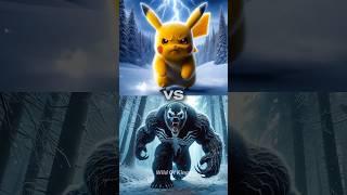 Pikachu vs Venom Animals #pikachu  #venom3  #animals #pokemon