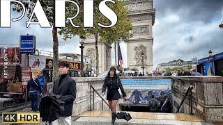 [PARIS 4K] "RAINY DAY WALK IN CHAMPS-ÉLYSÉES" (4K60 FPS VERSION) 21/OCTOBER/2024