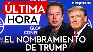 ÚLTIMA HORA | Trump nombra a Elon Musk para gestionar la eficiencia del gobierno de EEUU