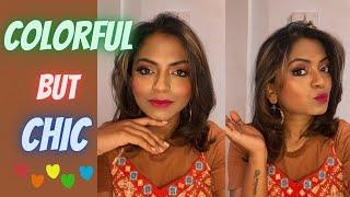 COLORFUL BUT CHIC MAKEUP TUTORIAL | Mermaid Bidisha