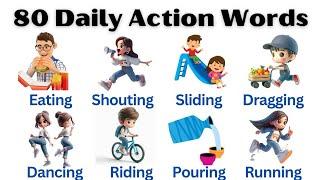 80 Essential Action Words | Daily Action Words In English