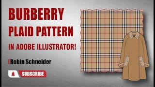 How to Create a Seamless Burberry Plaid Pattern || Robin Schneider