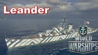 World of Warships ЧУТОК ЗАШАРИЛ на Leander'е