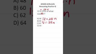 ASVAB/PiCAT Arithmetic Reasoning Practice Test Q: #percentage #acetheasvab with #grammarhero