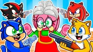 Sonic juega a Gato contra Abuela en Roblox...