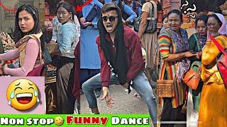 Non stop Funny Dance in Public️||Cute girls Epic reactions||Prank On Public  @RawatVlComedy