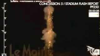 Concussion 5 Stadium Flash Report Stage Pyrotechnic Demo LeMaitre