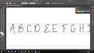 [ID/EN] Script Font Progress | Make Font with Adobe Illustrator