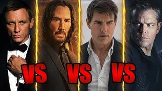 John Wick VS Ethan Hunt VS Jason Bourne VS James Bond | Who Wins?