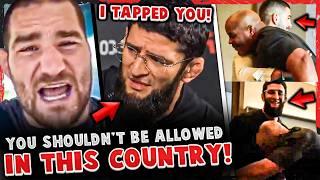 Khamzat Chimaev FIRES BACK at Sean Strickland GOING OFF on him! DC WRESTLES Khamzat & Ilia Topuria!