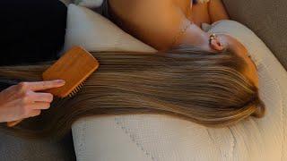 ASMR Extreme Tingles and Relaxation  Hair Play, Brushing & Neck Attention on Kate Marie (Whisper)