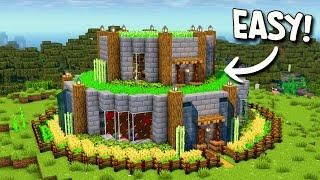 ️ Minecraft : How to Build a Circular Farm House  [ASMR Tutorial]