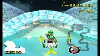 Mario Kart Wii Deluxe - Online race on GCN Sherbet Land (9 players)