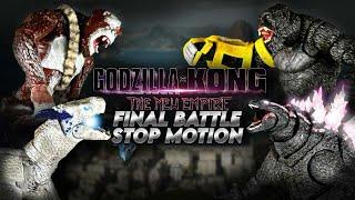 GODZILLA x KONG: The New Empire | FINAL BATTLE STOP MOTION FIGHT