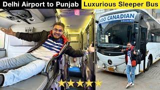 Delhi Airport to Jalandhar Business Class Luxury Bus Journey | Indo Canadian Bus