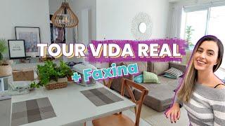 Tour pelo apê VIDA REAL + Dia de Faxina | Bruna Dalcin