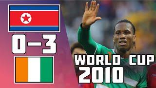 Korea DPR 0 - 3 Cote d'Ivoire | World Cup 2010