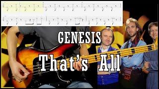 Genesis - That's All Bass Cover (W Tab & Backing Track)