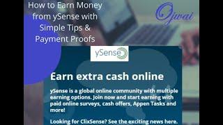 Earn from ysense 2021