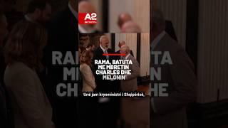 Rama shkëmben batuta me Mbretin Charles.#A2CNN #edirama #kingcharles