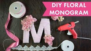 DIY Floral Monogram | BalsaCircle.com